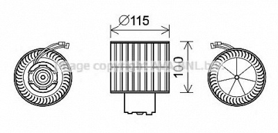 AVA QUALITY COOLING fd8500 -  Электродвигатель, вентиляция салона